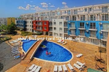 Выгодно продается студия в комплексе с бассейнами и парковкой – „Sunny day 3”, курорт Солнечный Берег, в 800 м от пляжа.